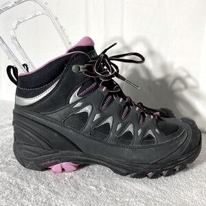 Wind River Black Pink Anti Slip Lace Up Hiking Boots 7.5 Gorpcore Activewear
